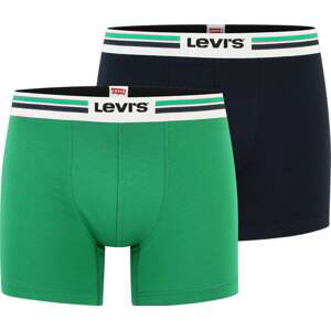 LEVI'S Boxerky námořnická modř / zelená / bílá
