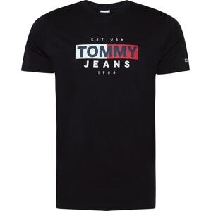 Tommy Jeans Tričko námořnická modř / červená / černá / bílá