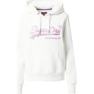 Superdry Mikina slonová kost / bobule