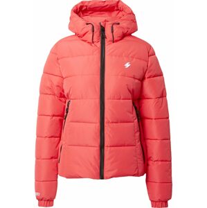 Superdry Zimní bunda korálová / bílá