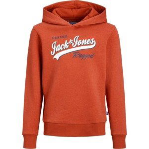 Jack & Jones Junior Mikina oranžová / rezavě červená