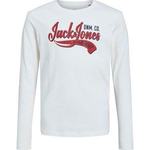 Jack & Jones Junior Tričko červená / černá / bílá