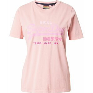 Superdry Tričko pink / růžová