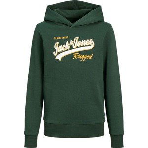 Jack & Jones Junior Mikina tmavě zelená