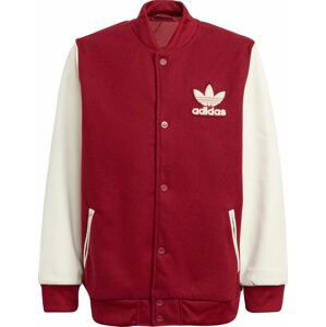 ADIDAS ORIGINALS Přechodná bunda béžová / burgundská červeň