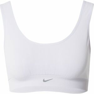 NIKE Sportovní podprsenka šedá / pastelová fialová