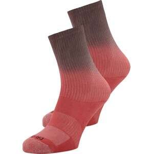 Nike Sportswear Sportovní ponožky šedobéžová / světle červená / černá