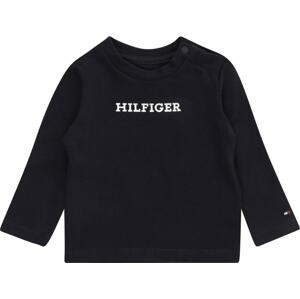 TOMMY HILFIGER Mikina noční modrá / bílá