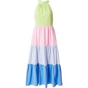 Olivia Rubin Letní šaty 'REEVA' modrá / světlemodrá / světle zelená / růžová