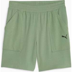 PUMA Sportovní kalhoty pastelově zelená / černá