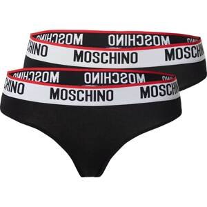 Moschino Underwear Kalhotky červená / černá / offwhite