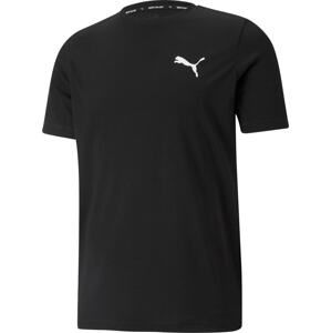 PUMA Funkční tričko černá / bílá