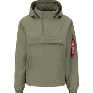 ALPHA INDUSTRIES Přechodná bunda olivová / krvavě červená