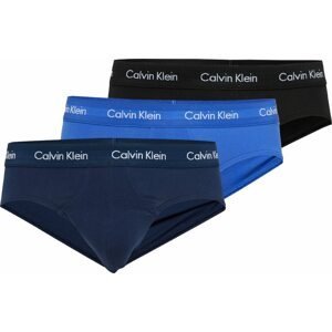 Calvin Klein Underwear Slipy modrá / námořnická modř / černá / bílá