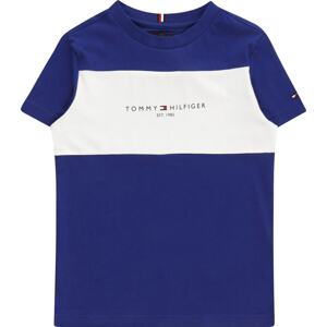 TOMMY HILFIGER Tričko modrá / bílá