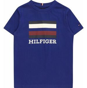 TOMMY HILFIGER Tričko královská modrá / černá / bílá