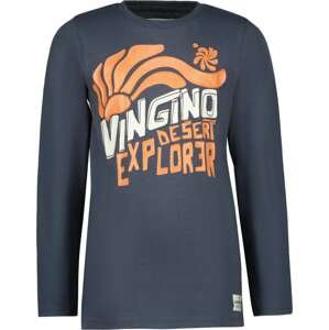VINGINO Tričko 'Jex' chladná modrá / oranžová / bílá