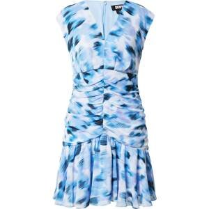 DKNY Letní šaty námořnická modř / azurová / pastelová modrá / fialkově modrá