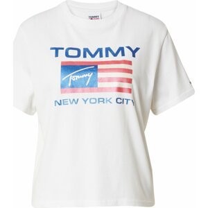 Tommy Jeans Tričko modrá / červená / bílá