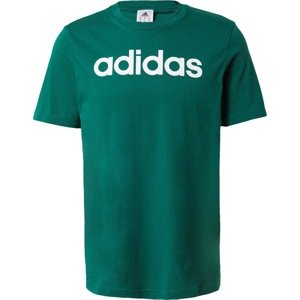 ADIDAS SPORTSWEAR Funkční tričko tmavě zelená / bílá