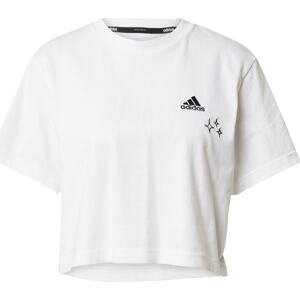 ADIDAS SPORTSWEAR Funkční tričko černá / bílá