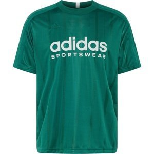 ADIDAS SPORTSWEAR Funkční tričko smaragdová / bílá