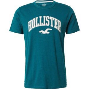 HOLLISTER Tričko nefritová / offwhite