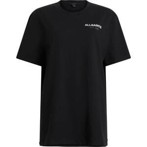 AllSaints Tričko 'BRYN' černá / bílá