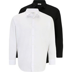 Jack & Jones Plus Košile 'JOE' černá / bílá