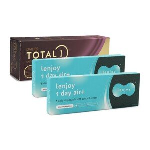 Alcon DAILIES Total 1 (30 čoček) + Lenjoy 1 Day Air+ 10 čoček zdarma