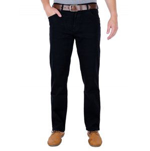 Pánské jeans WRANGLER W12109004 TEXAS STRETCH BLACK OVERDYE Velikost: 46/30