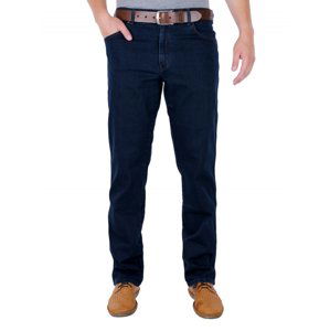 Pánské jeans WRANGLER W12175001 TEXAS STRETCH BLUE BLACK Velikost: 31/36