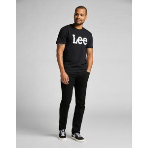 Pánské triko LEE L65QAI01 WOBBLY LOGO TEE BLACK Velikost: L