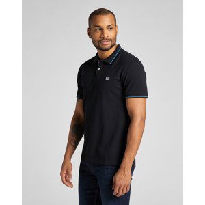 Pánské polo triko LEE L61ARL01 PIQUE POLO BLACK Velikost: S