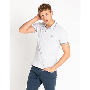 Pánské polo tričko LEE L61ARL03 PIQUE POLO SHARP GREY MELE Velikost: XL