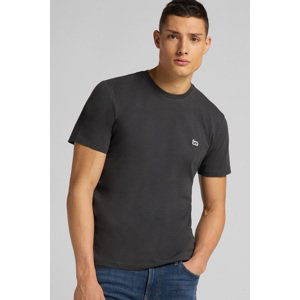 Pánské tričko LEE L60UFQON SS PATCH LOGO TEE BLACK Velikost: L