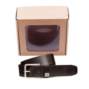 Opasek LEE LA035324 SMALL LOGO BELT DARK BROWN Velikost: 105 cm