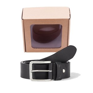 Opasek WRANGLER W0F1U1100 STRUCTURED BELT Black Velikost: 90 cm