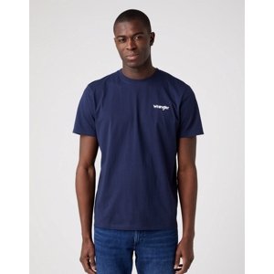 Dvoubalení pánských triček WRANGLER W7BZFQXW4 2PACK SIGN OFF TEE REAL NAVY Velikost: S