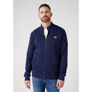 Mikina pro muže WRANGLER W663I3XW4 FUNNEL NECK ZIP REAL NAVY Velikost: XL