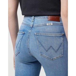 Dámské rifle WRANGLER HIGH SKINNY BLUE LOVE 112342896 Velikost: 25/30