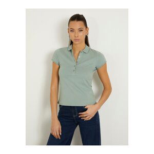 Tričko Guess Jeans WOMAN W4GP62 KBZV1 green Velikost: M