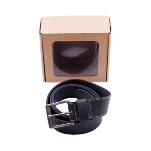 Opasek WRANGLER W0081US01 BLACK BASIC STITCHED BELT Délka: 90 cm