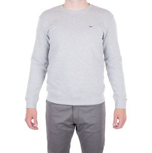 Pánská mikina LEE L81ITJMP PLAIN CREW SWEATSHIRT – GREY MELE Velikost: L