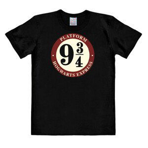 LGS Pánské tričko Harry Potter - Nástupiště 9 3/4 - Easy Fit - černé Velikost: S