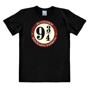 LGS Pánské tričko Harry Potter - Nástupiště 9 3/4 - Easy Fit - černé Velikost: XL