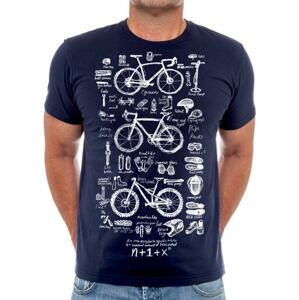 Cycology Tričko Bike Maths Navy Velikost: L