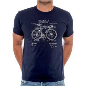 Cycology Tričko BluePrint Bike (Plány Kola) Velikost: M