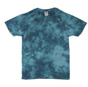 Tie Dye unisex batikované tričko - Infusion Aqua Velikost: L