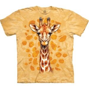 Pánske batikované tričko The Mountain - Spotted Giraffe - žlutá Velikost: L